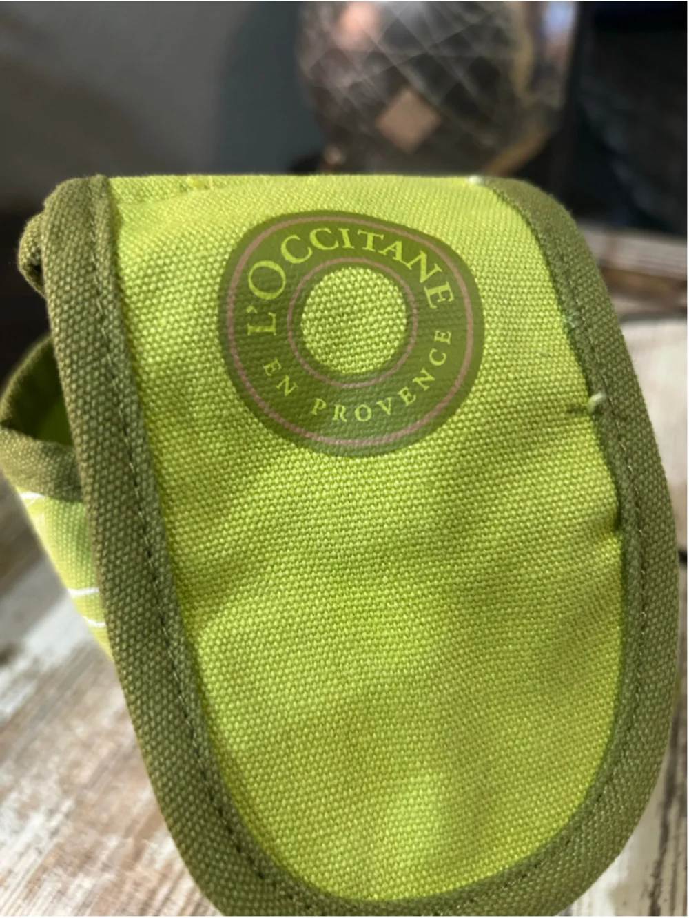 Women's L'Occitane Cosmetic Bag One Size Green White